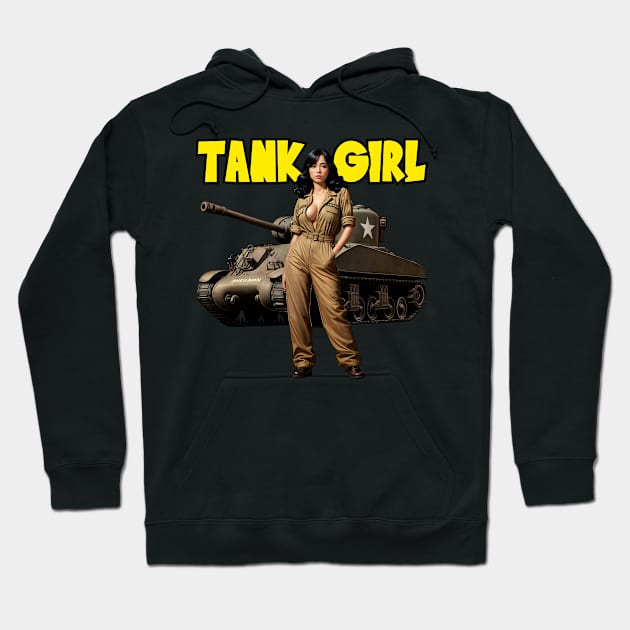 Tank Girl Hoodie by Rawlifegraphic